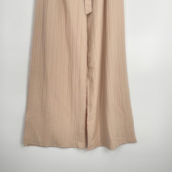 Allegra K Women's Pockets Tie Knot High Waist Wide Leg Paperbag Pants Size M - Picture 6 of 13